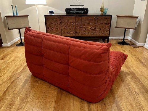 Authentic Ligne Roset Togo Two Seat Sofa Red - Picture 6 of 10