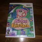 Kirby's Epic Yarn (Nintendo Wii) Game Complete W/ Case, Manual, and Inserts