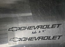 Chevrolet Emblem Vinyl Sticker Clear 9x1 Inche 2 Pcss