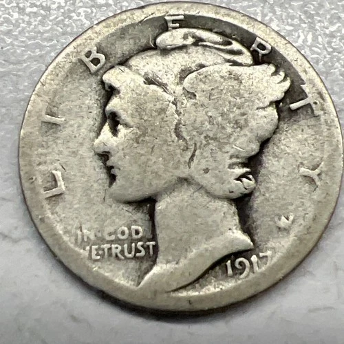 1917-S  MERCURY SILVER DIME ACTUAL COIN Get More Today & Save Shop Here Buy Here