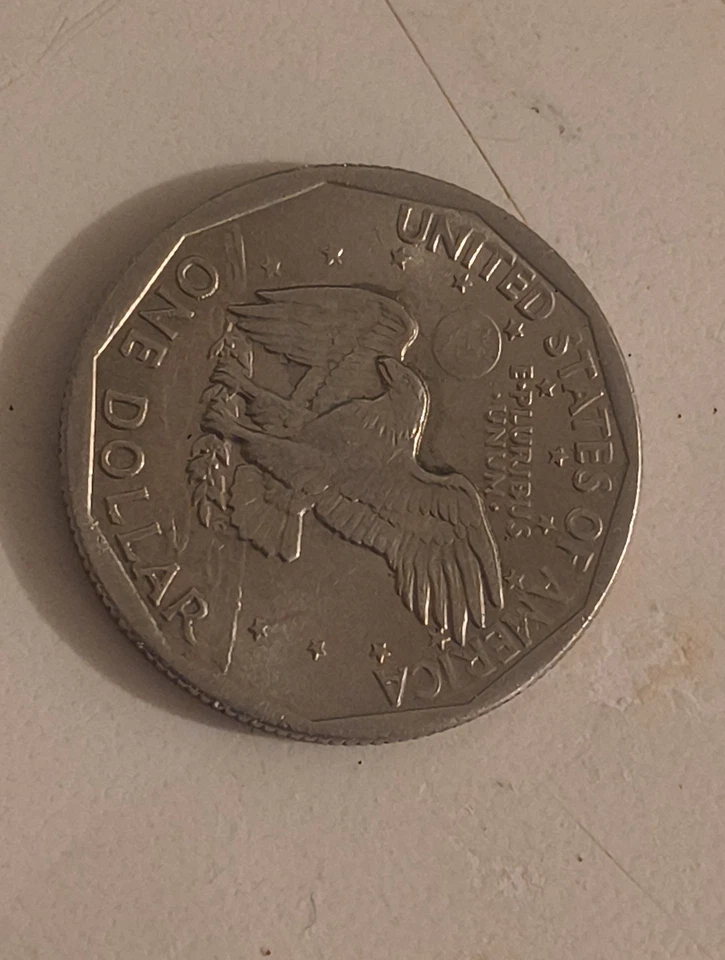 Moneda de $1 Susan B. Anthony 1979-P SBA borde ancho rara Foto 4 de 4