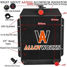 3Row Aluminum RADIATOR FOR HOLDEN FX-FJ 1948-1955 1950 1951 1952 1953 Manual.