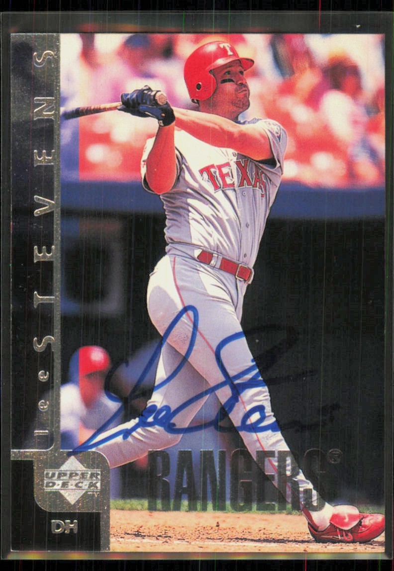 1998 Upper Deck Lee Stevens Texas Rangers #232 IP Auto (No COA)