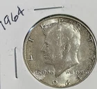 1964 50C Kennedy Half Dollar. 90% Silver. #1835