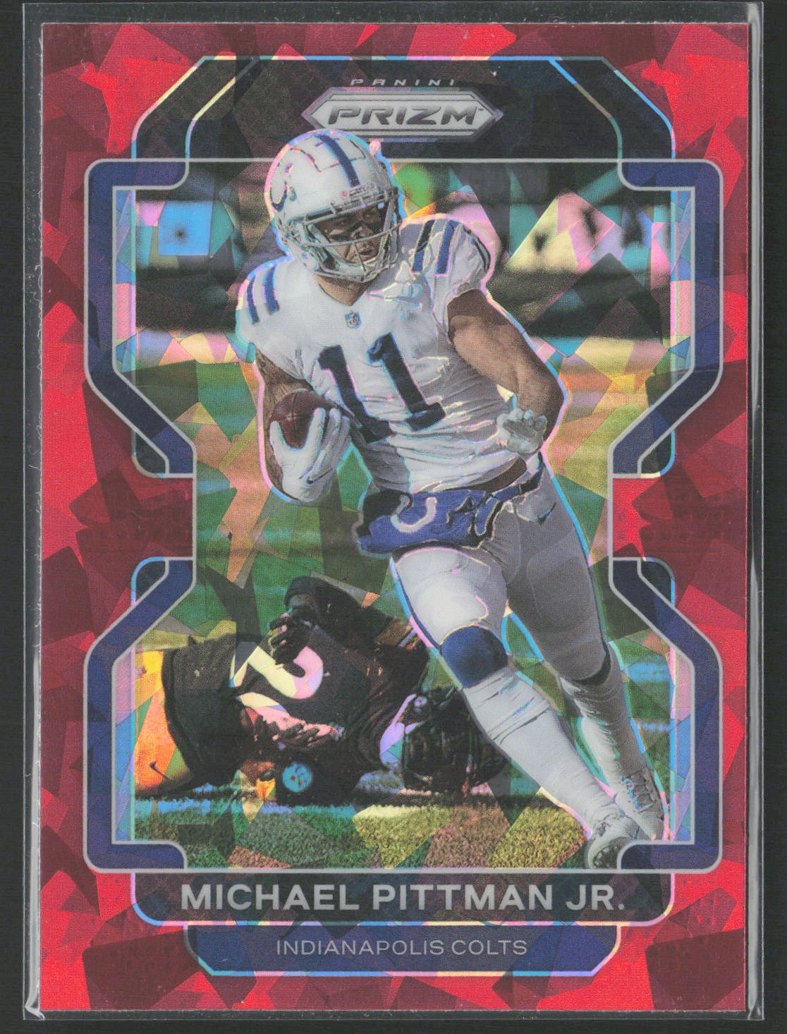 2021 Panini Prizm #22 Michael Pittman Jr. Red Ice