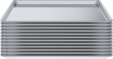 18 in. x 26 in. 19 Gauge Full Size Aluminum Bun. / Sheet Pan. Pack of 12