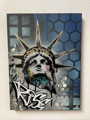 Graffiti Liberty Original Painting graffiti Art Tattoo Street Art Original