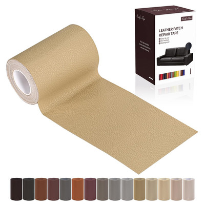 Leather Repair Patch Tape, Beige 3 x 61 Inches Self Adhesive Leather Repair Kit