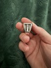 Clocks & Colours Men's 925 Sterling Silver Rook Signet Ring Size 11 No Stone — photo 2