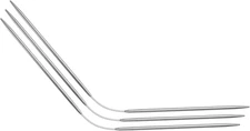 3Pcs Size US 3 (3.25Mm) Double-Pointed Flexible Knitting Needles 9 Inch(23Cm) St