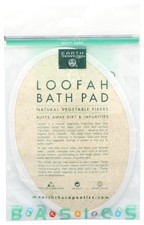 Earth Therapeutics Loofah Bath Pad Natural Vegetable Fibers 1 Ct 1 Pack