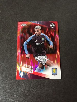 2025-26 Topps Chrome UCC Morgan Rogers Aston Villa England Hongbao Red Gold SSP