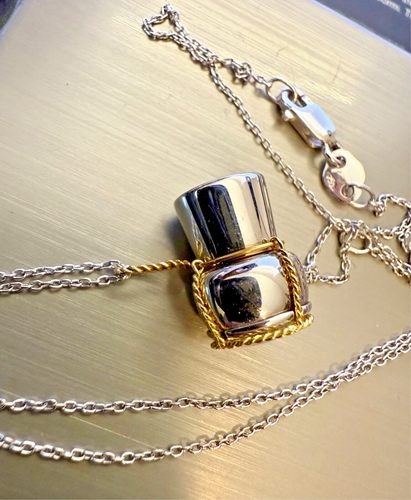 Very Rare18K Gold Pendant Necklace 100% GOLD Authentic… - Afbeelding 9 van 13