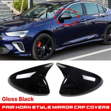 For Vauxhall / Opel Insignia B MK2 Astra K 2X Black Side Wing Mirror Cap Cover