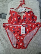 WOMENS BIKINI SET SIZE 36 a  16 daisy lepel new bnwt