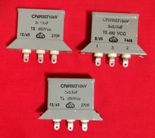 Condensatore carta olio 3x0,1uF 600Vdc 