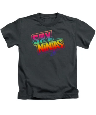 LEISUREWEAR ONLINE Spy Ninjas Kinder T-Shirt Tee Top CWC YouTuber YouTube Mädchen Jungen (Regenbogen Print)