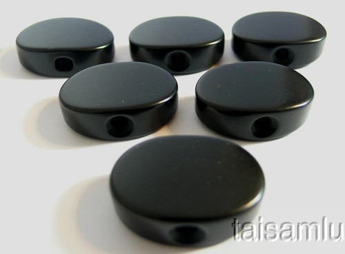 Fit Grover Guitar machine head tuner Black color Acrylic Button 6p FR04B - Picture 1 of 3