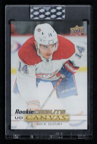 2019-20 Upper Deck Clear Cut UD Canvas Rookie Debut #CD-NS Nick Suzuki - Picture 1 of 1