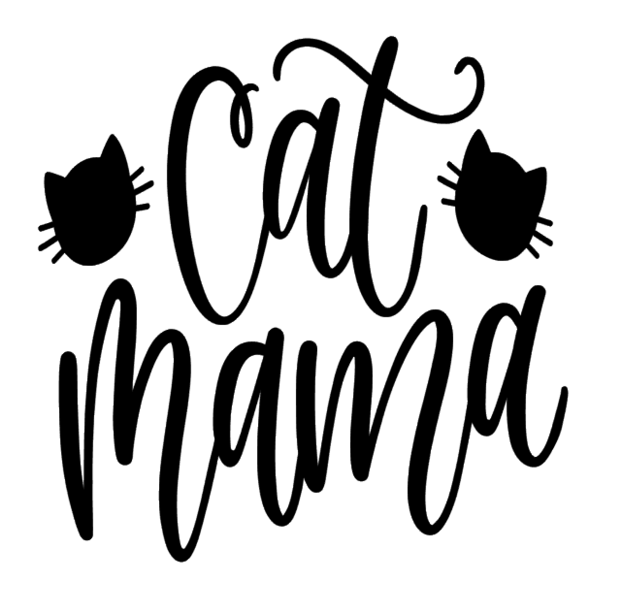 Cat Mama Vinyl Decal Sticker For Home Cup Mug Glass Car Wall Decor Choice a68