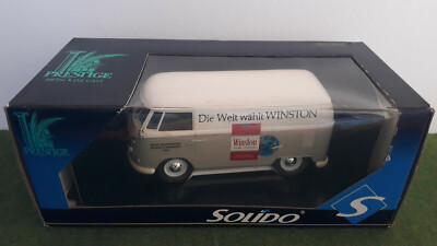 Volkswagen Combi 1966 Fourgon Michelin - Solido échelle 1/19 - Jaune/bleu - Occasion Sans Boîte