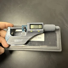 Chicago Brand Digital Electronic Outside Micrometer 0-1” 0-25mm Carbide Faces