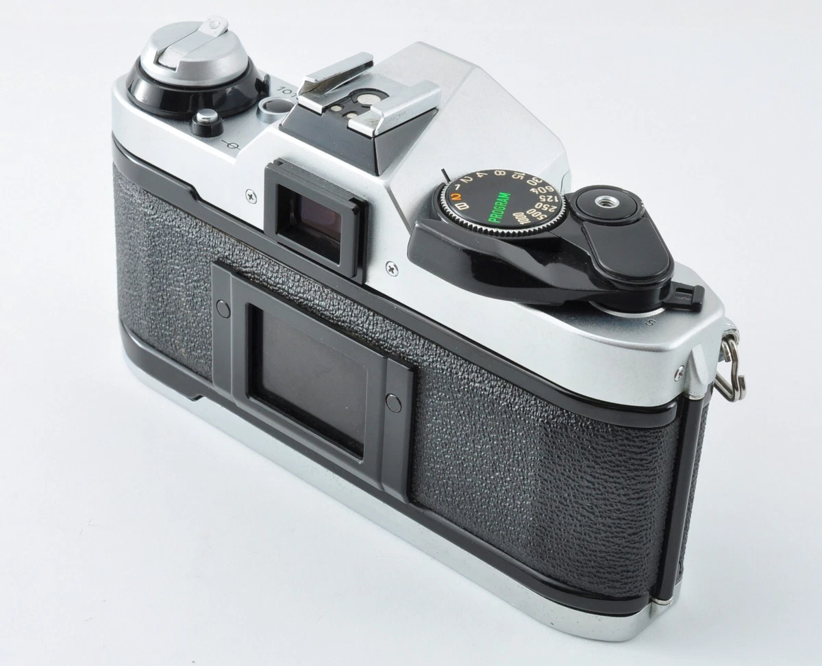 Canon AE-1 Programa Plateado [Casi COMO NUEVO] AE-1P 35mm Película SLR Cuerpo de Cámara Sin Chirridos