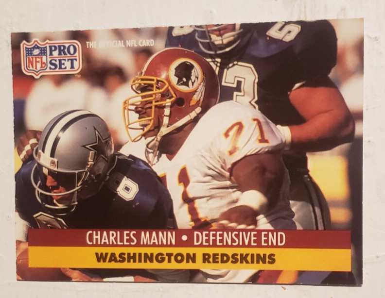 1991 NFL Pro Set #680 Charles Mann DE Washington Redskins   ***40% OFF 2 or MORE