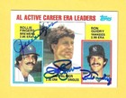 ROLLIE FINGERS JIM PALMER RON GUIDRY Signed 1984 Topps Leaders Baseball Card 717 — photo 1