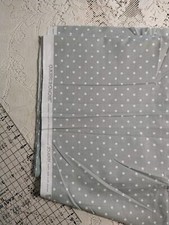 Light Gray White Polka Dots JoAnn Fabric BTHY 18"x44" Geometric Blender