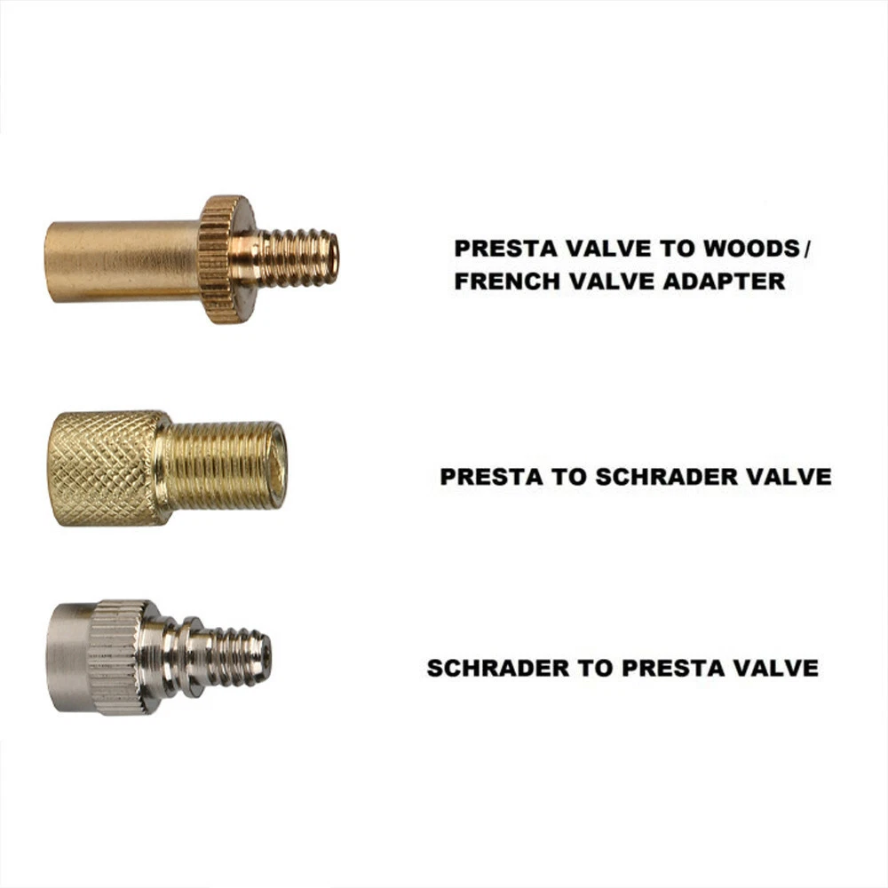 Tyre Valve Adaptors Tube Schrader Presta Woods Adaptor Valve For