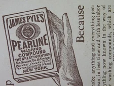 Victorian Advertising Trade Card - James Pyle's Pearline Washing Compound