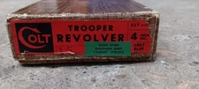 Colt Trooper 357 Caliber WIDE HAMMER TARGET STOCK 4 INCH BLUE BOX ONLY