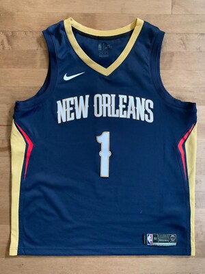 Zion Williamson Men's 52 XL Nike Swingman New Orleans Pelicans NBA Jersey Navy