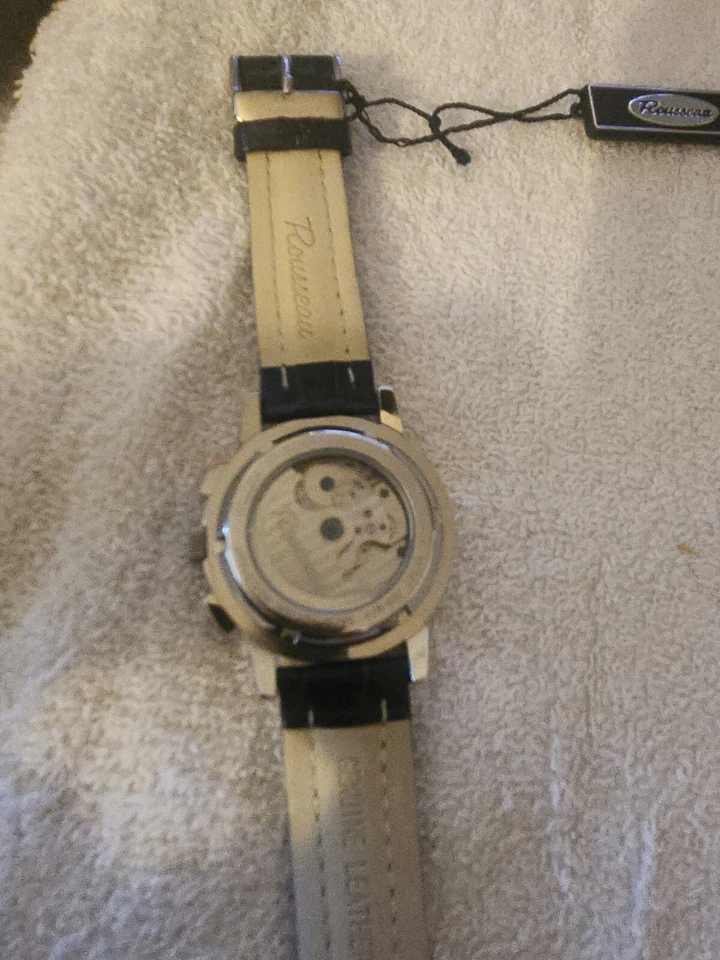 Reloj Rousseau Automático Acero Inoxidable/Cuero. Con indicador de fecha. 25,4 mm Foto 3 de 4