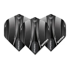 5 New Sets Winmau Prism Alpha Standard Dart Flights - Sniper Black