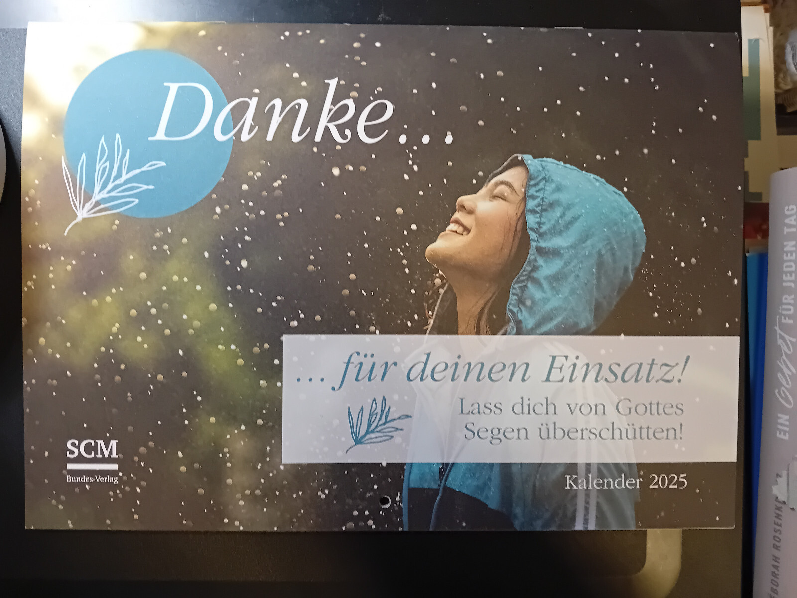 christlicher Wandkalender 2025 vom SCM, Danke für deinen Einsatz