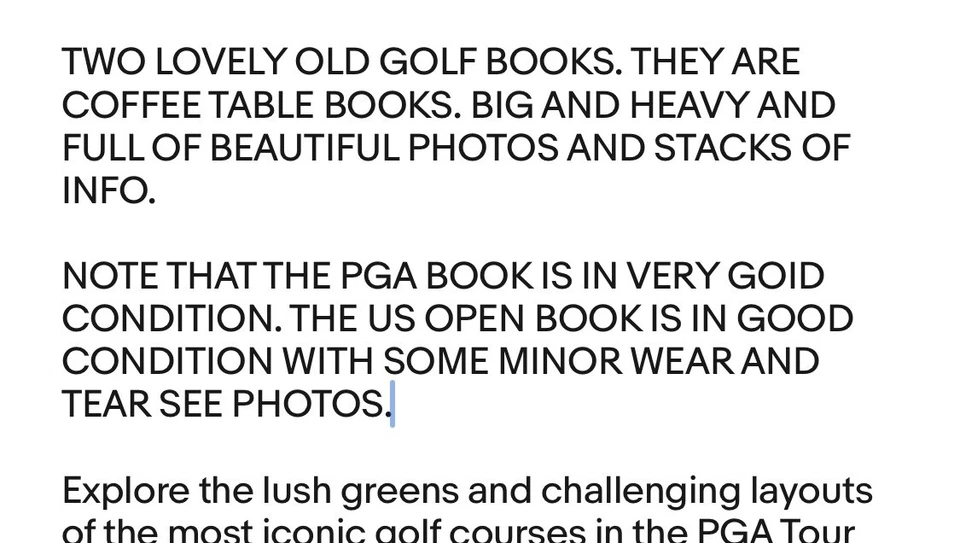 Golf books: Courses of the PGA Tour G Peper Golf Courses of the US Open D Barret - image 3 of 4