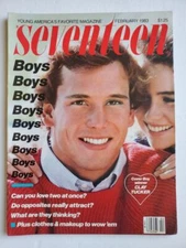 1983 SEVENTEEN mag Pamela Gidley Kevin Bacon LOVERBOY Jodi Mallinson Lise Brand