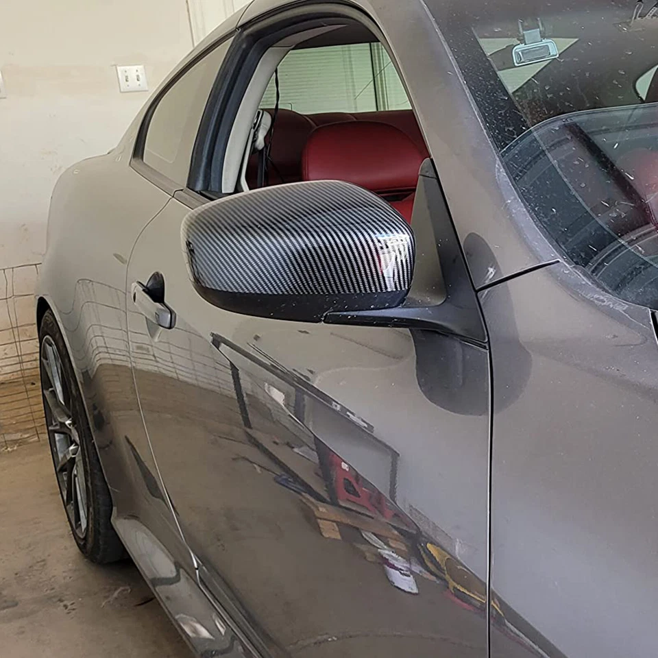 For 2008-2013 INFINITI G37 G25 Q40 Side Mirror Cover Caps Carbon Fiber Pattern Foto 3 de 4