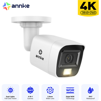 ANNKE 4K 8MP TVI CCTV Überwachungskamera IP67 Farbe Nachtsicht Videoüberwachung