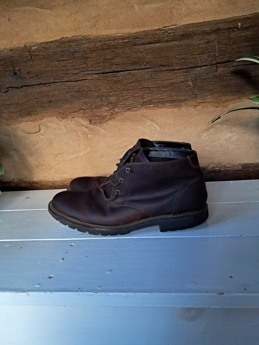 rockport men's leather sharp & ready chukkas