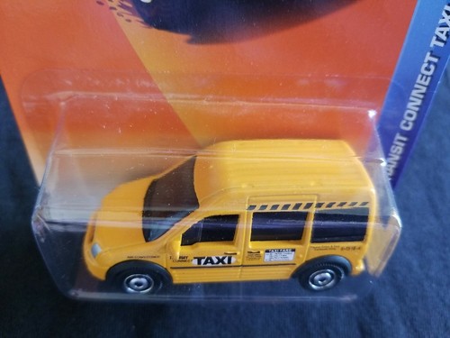 Matchbox Ford Transit Connect Taxi 2010 gelb 59/100 TOP KARTE City Action - Bild 3 von 4