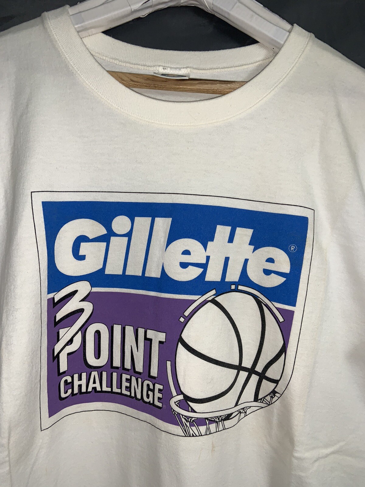 Vintage Gillette Shirt : Vintage 90’s 3 Point Challenge Gillette Sponsored B…