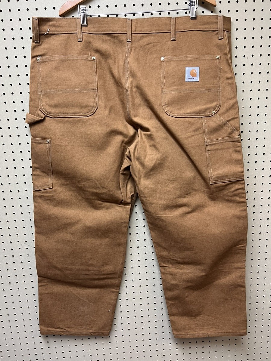 パンツ Carhartt double knee B01 BRN 30x30 Carhartt B01 BRN Duck Double Knee Distressed Work Pants Sz