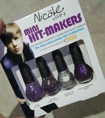 NICOLE BY OPI NAIL POLISH THE ONE LESS LONELY GIRL JUSTIN BIEBER MINI HIT-MAKERS