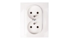 HAGER POLO Berker/B.Quadrat Doppelsteckdose mit 16A IP20 schneeweiß 5361838989