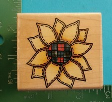 Rubber Stampede CHUNKY SUNFLOWER Flower Rubber Stamp A1332E