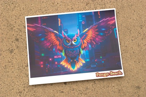 Diseños de DJ apocalíptico y búho arco iris 2025 en papeles de transferencia de calor para planchar - Imagen 3 de 9