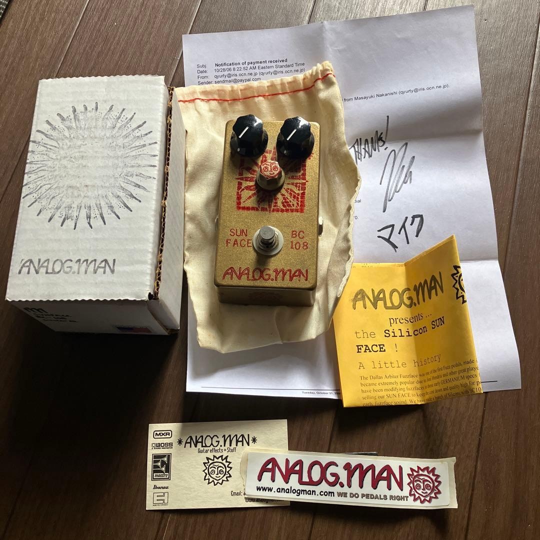 ANALOG.MAN SUNFACE FUZZ BC108 美品 Analogman Sunface BC108 | eBay